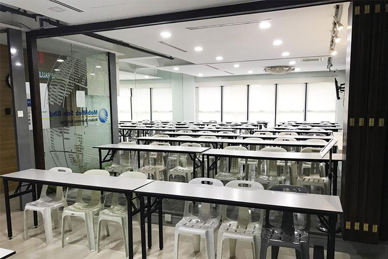Bright ITPA Kuala Lumpur classroom at Kuchai Exchange prepared with tables and seating
