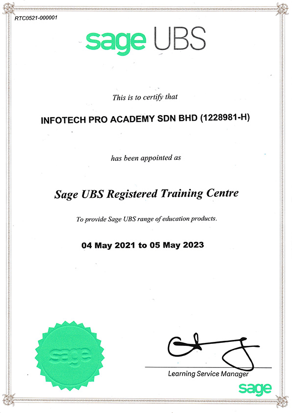 sage ubs accounting certified centre
